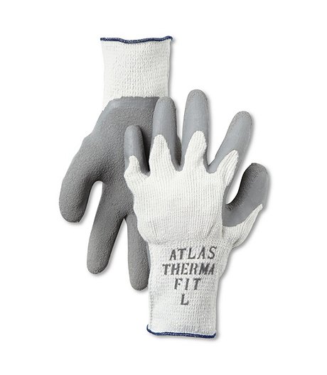2-Pack Thermal Insulated Rubber Coated Gloves
