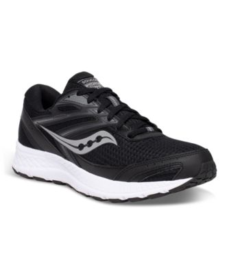 all black saucony trainers
