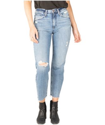 straight cropped jeans womens