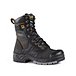 Men's 8 Inch Quad Steel Toe Composite Plate Internal Metguard Work Boots - Black