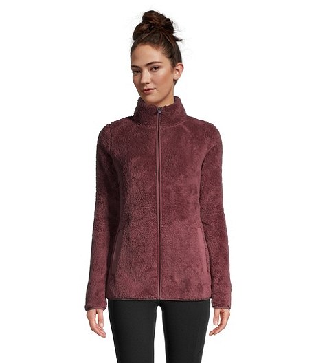 Women's Plush Fleece Zip-Up Jacket