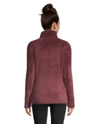pink fleece zip up