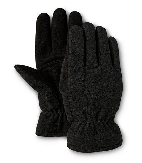 Men's Fleece/Suede Gloves With T-Max 
