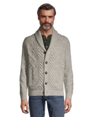 mens cable cardigan sweater