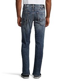 Silver® Jeans Co. Men's Zac Relaxed Straight Fit Performance Stretch Jeans - Light Wash