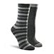Women's T-Max 2 Pack Outdoor Striped Crew Socks
