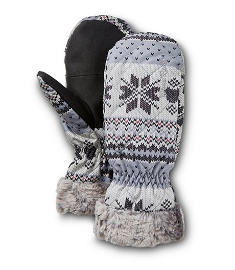 Women's T-Max Insulation with Hyper-Dri Hyper Dri 3 Faux Fur Cuff Mittens | Mark's