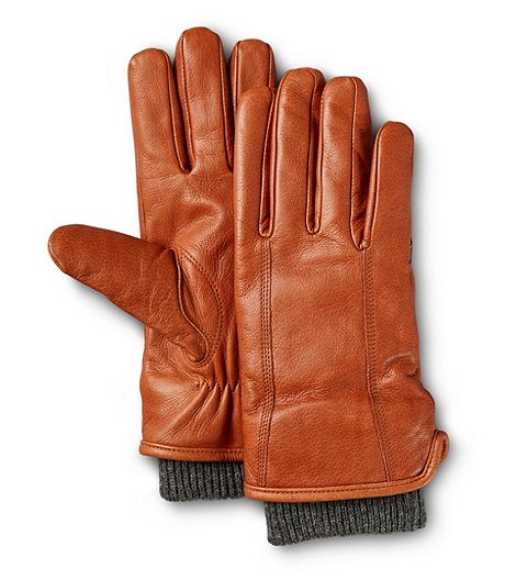 Women's Lined Leather Glove With Cuff