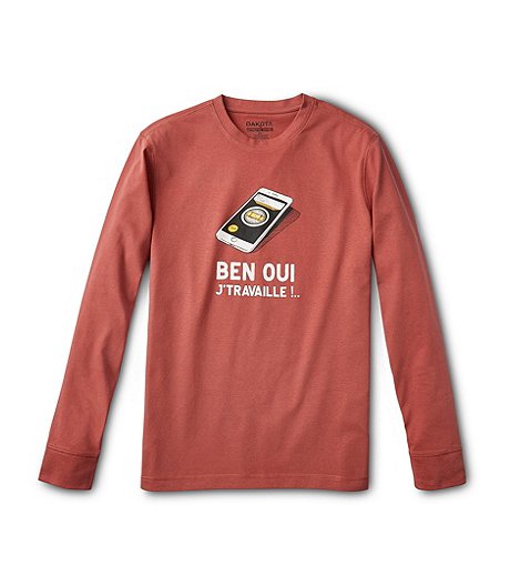 Men's Ben Oui J'Travaille Long Sleeve T-Shirt