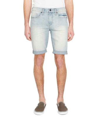 men's below the knee jean shorts
