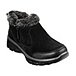Women's Easy Going Quilted Faux Fur Lined Zip Boots - Black