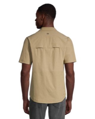 Chemise A Manches Courtes De Couleur Unie Pour Hommes No Fly Zone L Equipeur