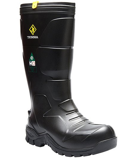 Men's Narvik Composite Toe Compoosite Plate ESR Internal MET PU Rubber Work Boots - ONLINE ONLY