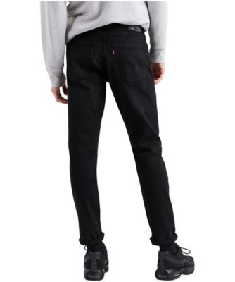 black slim tapered jeans mens