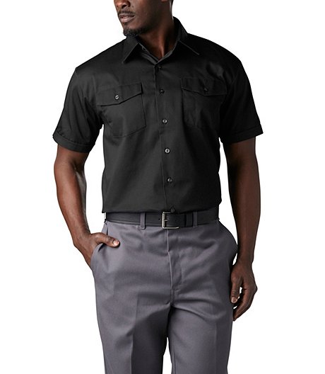 Men's Button Polyester Cotton Twill Work Shirt