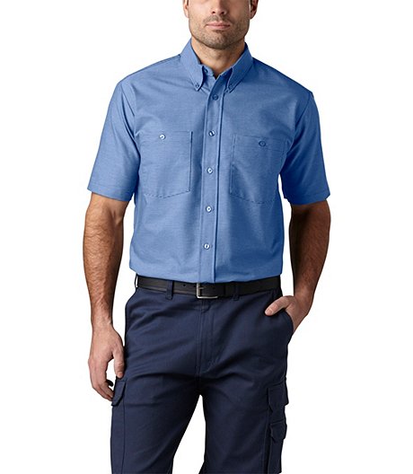 Men's Short-Sleeve Double-Dye Oxford