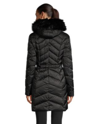 women's anorak jacket with fur hood