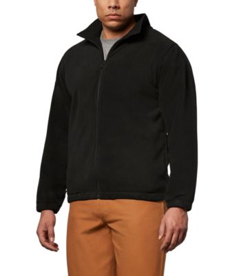 black zip up fleece mens