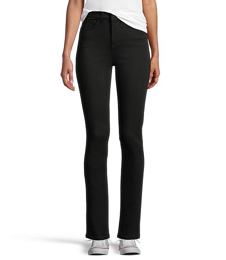 Women's Slim High Rise Straight Jeans - Black | Mark's