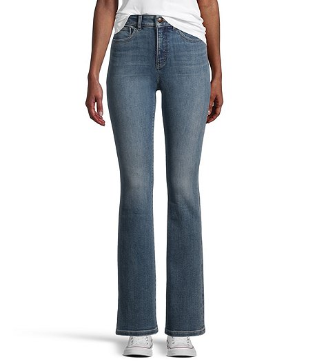 Women's High Rise Slim Bootcut Jeans - Medium Indigo