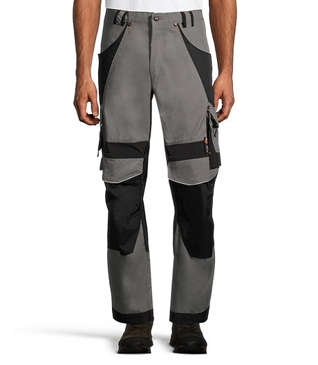 Men's Interax Mimix Performance Water Resistant Ergonomic Fit Work Pants - Gargoyle