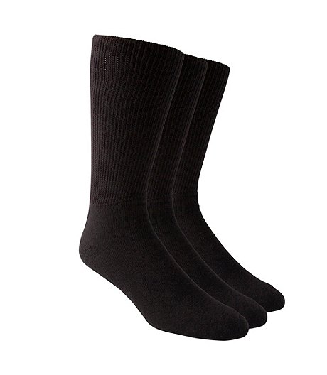 Men's 3-Pack Non-Binding Cushion Socks
