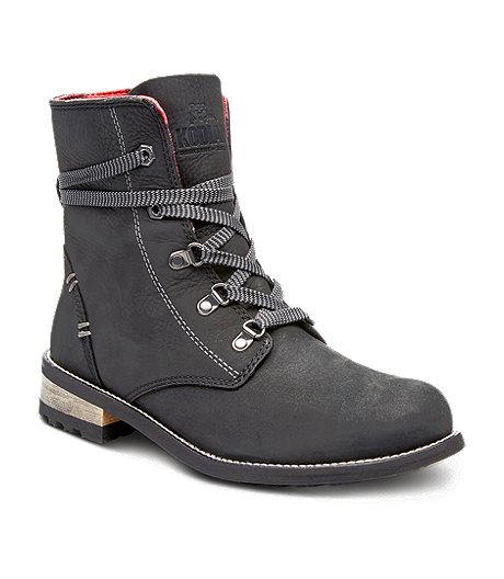 Women's Canora Plaid Waterproof Leather Boots - ONLINE ONLY