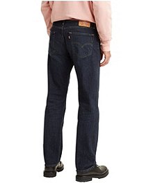 Levi's Men's 505 Durian Tint Overt T3 Regular Fit Mid Rise Jeans - Dark Wash