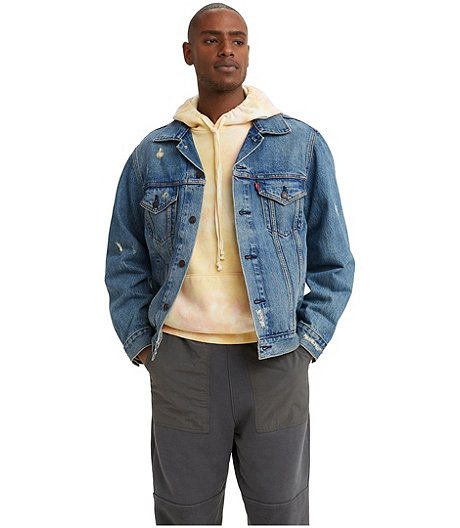 Men's Trucker Vintage Fit Medium Wash Denim Jacket