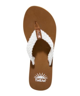 braided flip flops
