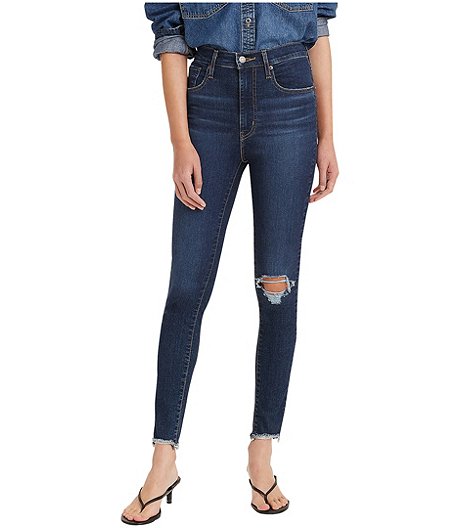 Women's Mile High Super Skinny Distressed Jeans - Dark Indigo