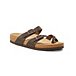 Women's Kelowna Cross Toe Leather Sandals - Brown