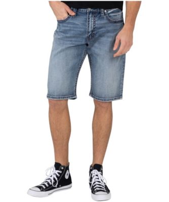 mens jean shorts loose fit