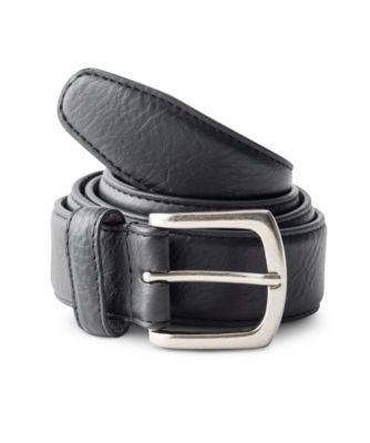 Men's Denver Hayes Milled Cow Leather Sewn Belt BLACK Men's Denver Hayes Milled Cow Leather Sewn Belt BLACK