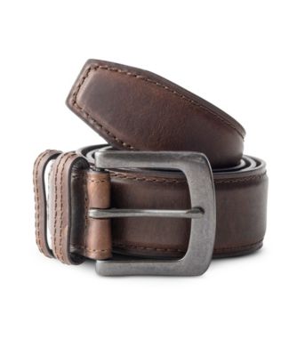Men's Denver Hayes 38MM Padded Oil Tan Belt Brown Men's Denver Hayes 38MM Padded Oil Tan Belt Brown