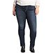 Women's Avery Curvy High Rise Straight Jeans - Dark Indigo - Plus Size