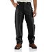 Men's Firm Duck Loose Fit Double Front Duck Dungaree - Black                                                                                      