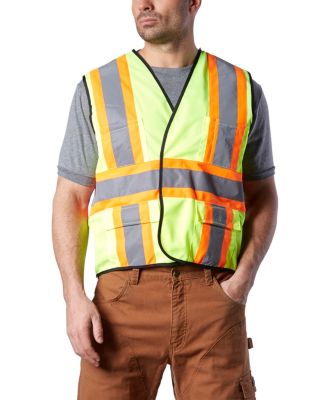 Men's Workhorse CSA Approved Hi-Viz, 5-Point Tear Away Traffic Vest Green One Size Men's Workhorse CSA Approved Hi-Viz, 5-Point Tear Away Traffic Vest Green One Size