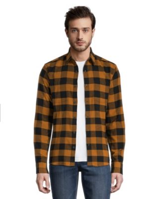 tan flannel outfit men