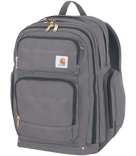 Unisex Deluxe Water Repellent Work Backpack with Padded Computer Pouch - Grey