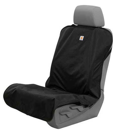 Universal Water Repllent Cordura Fabric Low Bucket Car Seat Cover - Black 