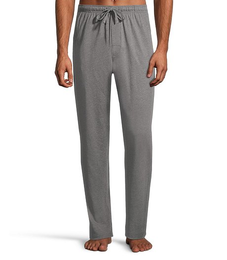Men's Soft Cotton Drawstring Elastic Stretch Waist Jersey Lounge Pants