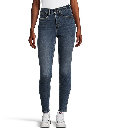 Women's High Rise Skinny Jeans - Dark Indigo Wash