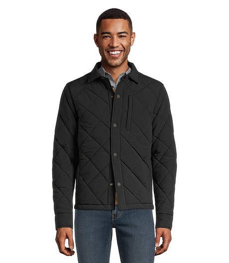 Men's Quilted Water Resistant Shacket Jacket