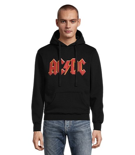 Chandail à capuche avec logo AC/DC pour hommes