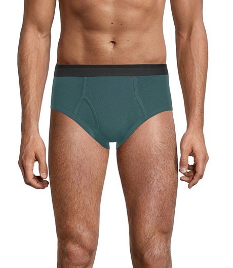 Men's 3 Pack Status Solid Basic Briefs Underwear