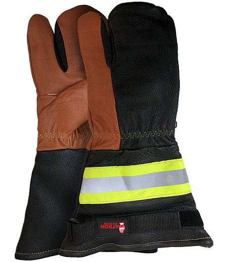 Unisex Moscow Mule Performance Water Resistant High Visibility Winter Gloves - Black Brown- ONLINE ONLY