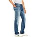 Men's Driven Relaxed Mid Rise Straight Leg Stretch Jeans - Light Wash