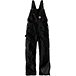 Men's Loose Fit Firm Cotton Duck Insulated Bib Overalls - Black