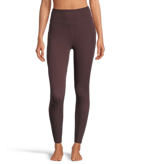 Women's High Rise Live-In Wellness Copper Leggings with Side Pocket - 7/8 Length
